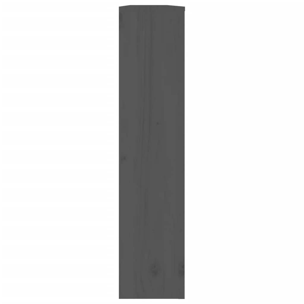 Heizkörperverkleidung Grau 169x19x84 cm Massivholz Kiefer