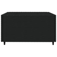 Thumbnail for 4-tlg. Garten-Lounge-Set mit Kissen Schwarz Poly Rattan