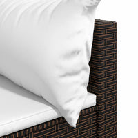 Thumbnail for Garten-Ecksofas mit Kissen 2 Stk. Braun Poly Rattan