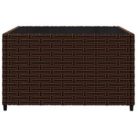Thumbnail for 3-tlg. Garten-Lounge-Set mit Kissen Braun Poly Rattan