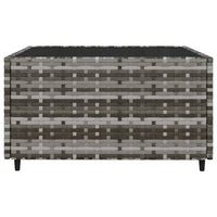 Thumbnail for 4-tlg. Garten-Lounge-Set mit Kissen Grau Poly Rattan
