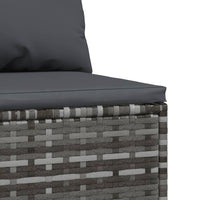 Thumbnail for Garten-Mittelsofas mit Kissen 2 Stk. Grau Poly Rattan