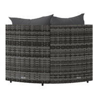 Thumbnail for Garten-Ecksofas mit Kissen 2 Stk. Grau Poly Rattan
