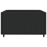 Thumbnail for 3-tlg. Garten-Lounge-Set mit Kissen Schwarz Poly Rattan