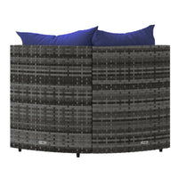 Thumbnail for Garten-Ecksofas mit Kissen 2 Stk. Grau Poly Rattan