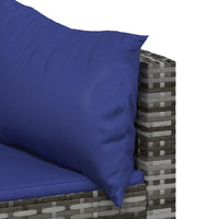Thumbnail for Garten-Ecksofas mit Kissen 2 Stk. Grau Poly Rattan