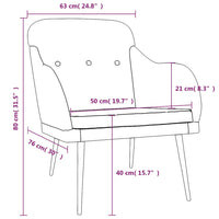 Thumbnail for Sessel Schwarz 63x76x80 cm Stoff