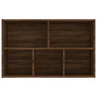 Thumbnail for Bücherregal/Sideboard Braun Eiche 50x25x80 cm Holzwerkstoff