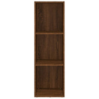 Thumbnail for Bücherschrank/TV-Schrank Braun Eichen-Optik 36x30x114 cm