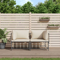 Thumbnail for Ecksofas mit Kissen 2 Stk. Modular Poly Rattan