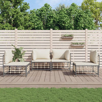 Thumbnail for 4-tlg. Garten-Lounge-Set mit Kissen Anthrazit Poly Rattan