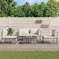 Thumbnail for 5-tlg. Garten-Lounge-Set mit Kissen Anthrazit Poly Rattan
