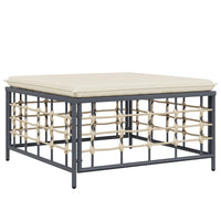 Thumbnail for 4-tlg. Garten-Lounge-Set mit Kissen Anthrazit Poly Rattan