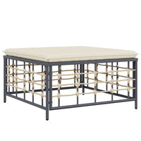 Thumbnail for 5-tlg. Garten-Lounge-Set mit Kissen Anthrazit Poly Rattan