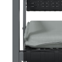 Thumbnail for Gartenstühle mit Kissen 4 Stk. Schwarz 54x62,5x89cm Poly Rattan