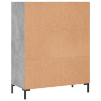 Thumbnail for Bücherregal Betongrau 69,5x32,5x90 cm Holzwerkstoff