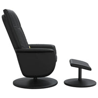 Thumbnail for Massagesessel mit Fußhocker Schwarz Kunstleder