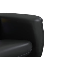 Thumbnail for Massagesessel mit Fußhocker Schwarz Kunstleder