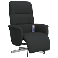 Thumbnail for Massagesessel mit Fußteil Schwarz Stoff