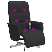 Thumbnail for Massagesessel mit Fußteil Schwarz Stoff