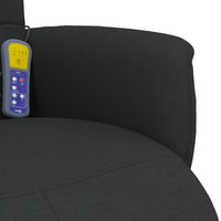 Thumbnail for Massagesessel mit Fußteil Schwarz Stoff