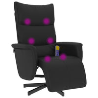 Thumbnail for Massagesessel mit Fußteil Schwarz Kunstleder