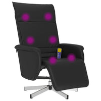Thumbnail for Massagesessel mit Fußteil Schwarz Kunstleder