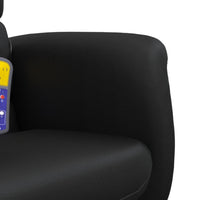 Thumbnail for Massagesessel mit Fußhocker Schwarz Kunstleder