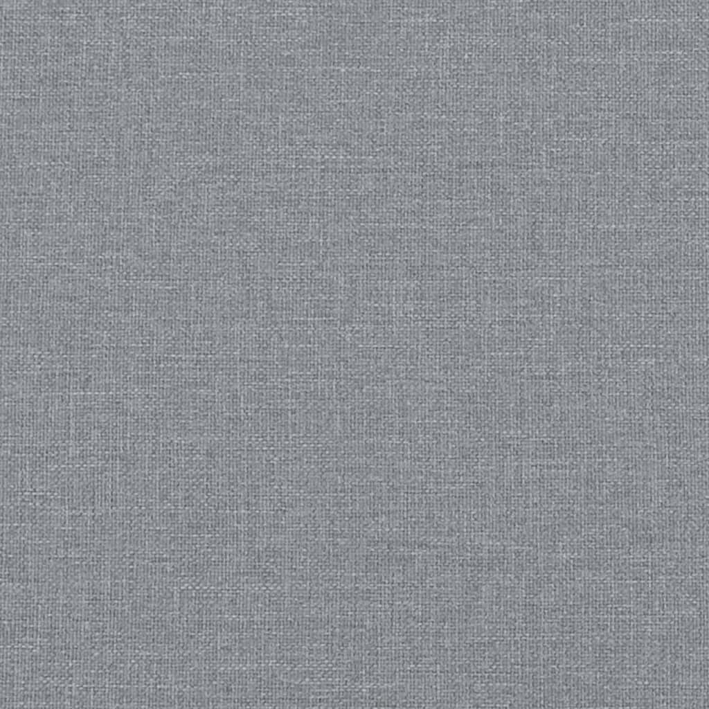 Essbank Hellgrau 124x32x45 cm Stahl und Stoff