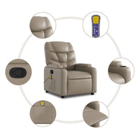 Thumbnail for Massagesessel Cappuccino-Braun Kunstleder