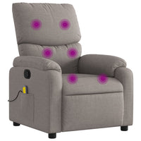 Thumbnail for Massagesessel Taupe Stoff