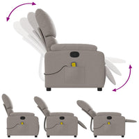 Thumbnail for Massagesessel Taupe Stoff