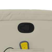 Thumbnail for Massagesessel Creme Kunstleder