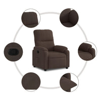 Thumbnail for Relaxsessel Braun Mikrofasergewebe