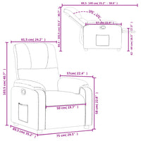 Thumbnail for Relaxsessel Braun Mikrofasergewebe
