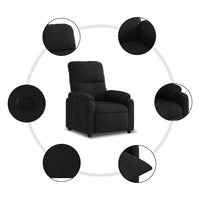 Thumbnail for Relaxsessel Schwarz Mikrofasergewebe