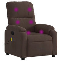 Thumbnail for Massagesessel Braun Mikrofasergewebe