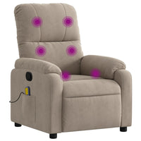 Thumbnail for Massagesessel Taupe Mikrofasergewebe