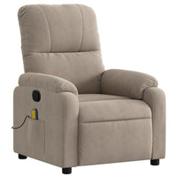 Thumbnail for Massagesessel Taupe Mikrofasergewebe