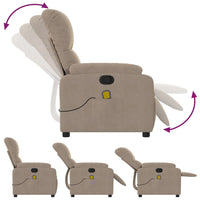 Thumbnail for Massagesessel Taupe Mikrofasergewebe