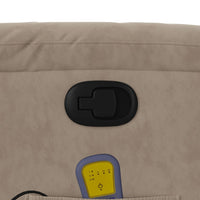 Thumbnail for Massagesessel Taupe Mikrofasergewebe