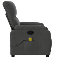Thumbnail for Massagesessel Dunkelgrau Mikrofasergewebe