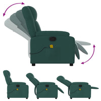Thumbnail for Massagesessel Dunkelgrün Stoff