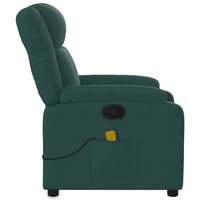 Thumbnail for Massagesessel Dunkelgrün Stoff