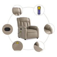 Thumbnail for Massagesessel Cappuccino-Braun Kunstleder