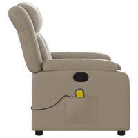 Thumbnail for Massagesessel Cappuccino-Braun Kunstleder