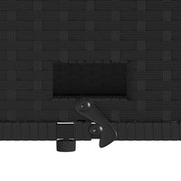 Thumbnail for Gartensofa mit Kissen 2-Sitzer Schwarz Poly Rattan