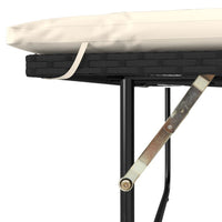 Thumbnail for Gartensofa mit Kissen 2-Sitzer Schwarz Poly Rattan