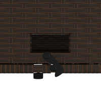 Thumbnail for Gartensofa mit Kissen 2-Sitzer Braun Poly Rattan