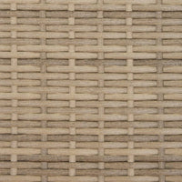 Thumbnail for Gartensofa 2-Sitzer mit Dach und Hockern Beige Poly Rattan